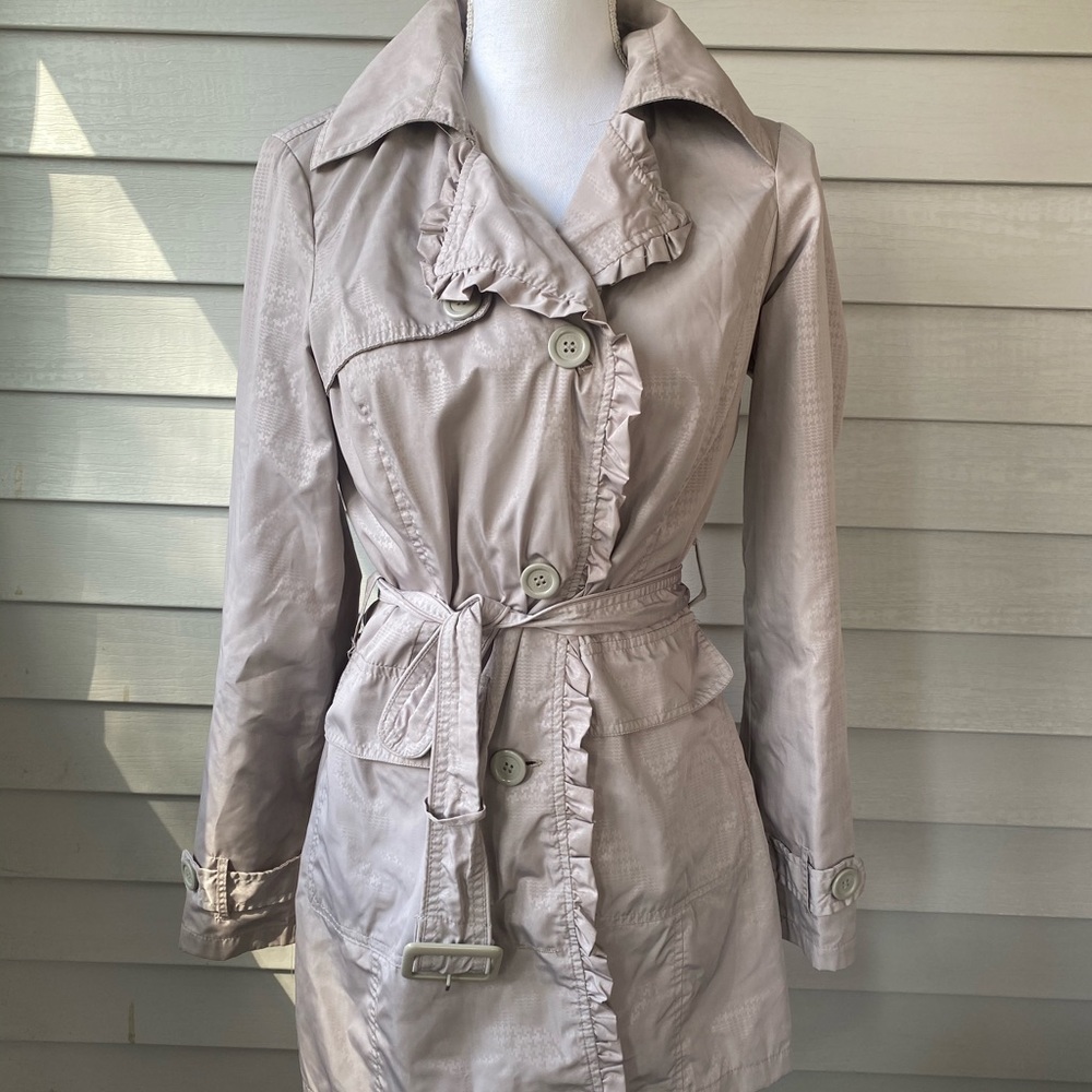 🧥 Jou Jou Ruffle Trench Jacket 🧥